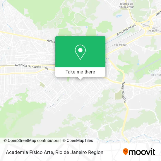 Academia Físico Arte map