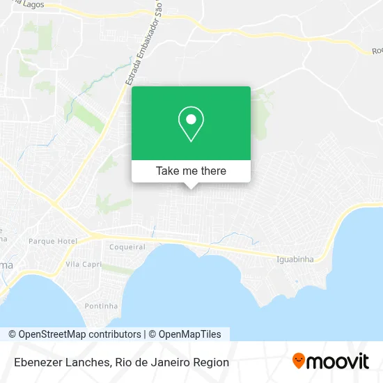 Ebenezer Lanches map