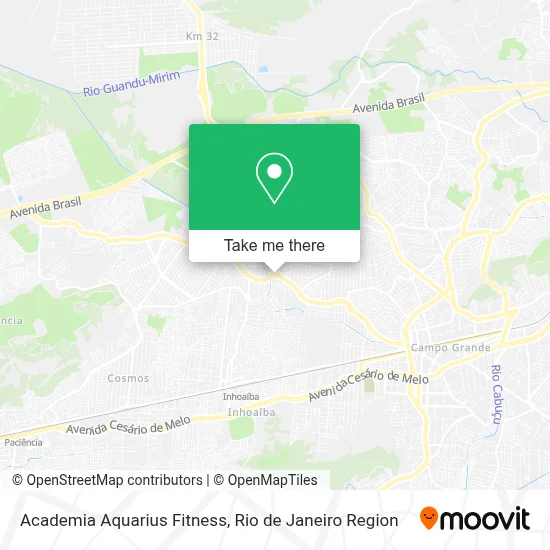 Academia Aquarius Fitness map