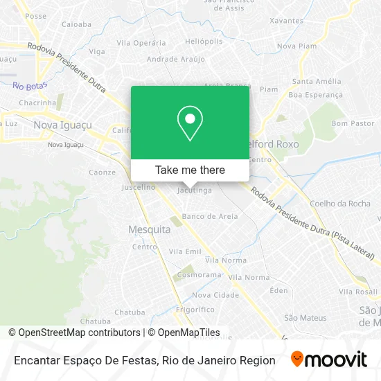 Encantar Espaço De Festas map