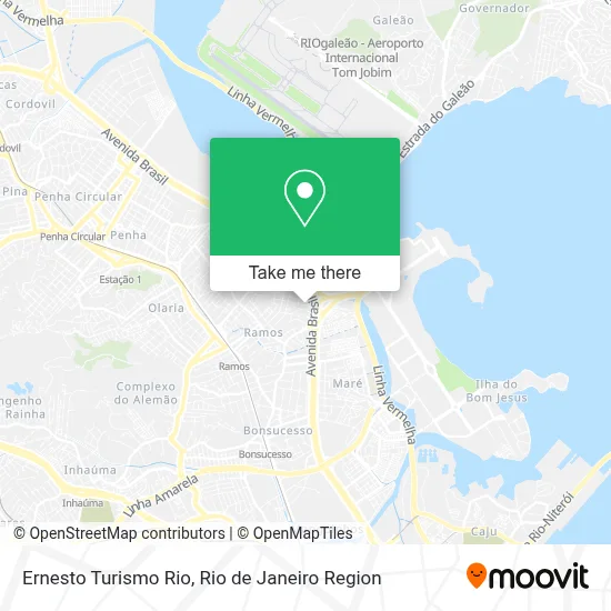 Ernesto Turismo Rio map