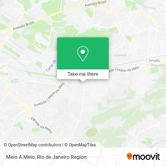 Meio A Meio map