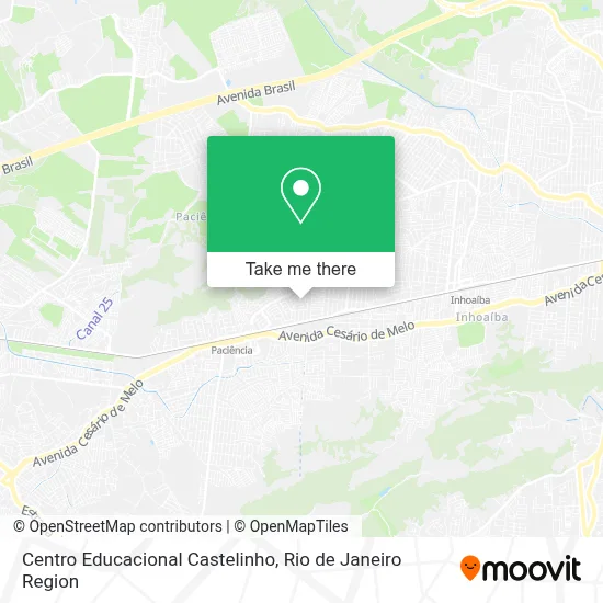 Centro Educacional Castelinho map
