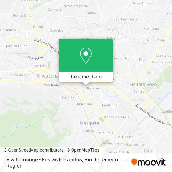 V & B Lounge - Festas E Eventos map
