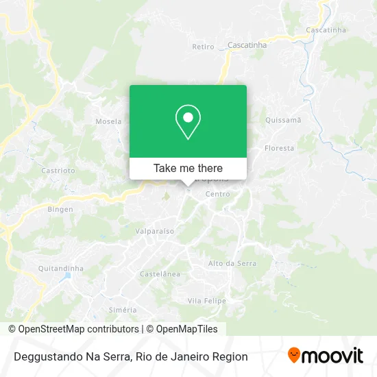 Deggustando Na Serra map