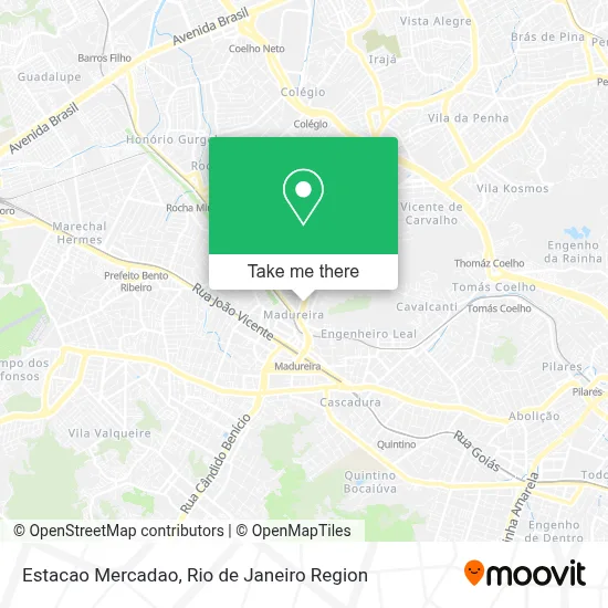 Estacao Mercadao map