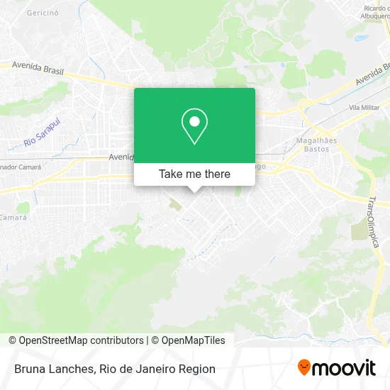 Bruna Lanches map