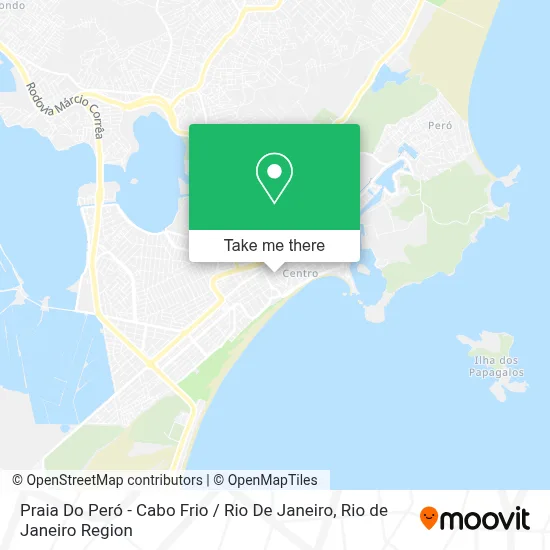 Praia Do Peró - Cabo Frio / Rio De Janeiro map