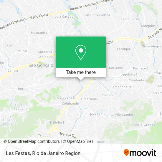 Les Festas map