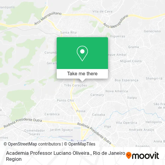 Academia Professor Luciano Oliveira. map