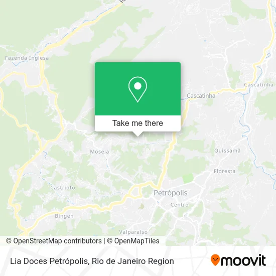 Lia Doces Petrópolis map