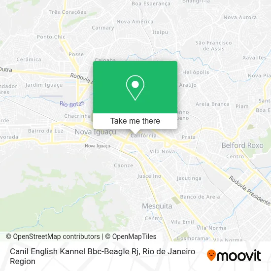 Canil English Kannel Bbc-Beagle Rj map
