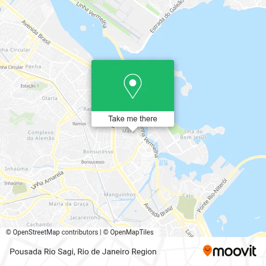 Pousada Rio Sagi map