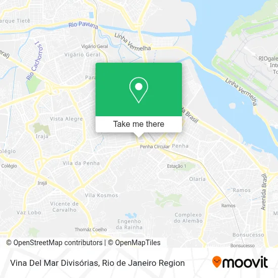 Vina Del Mar Divisórias map