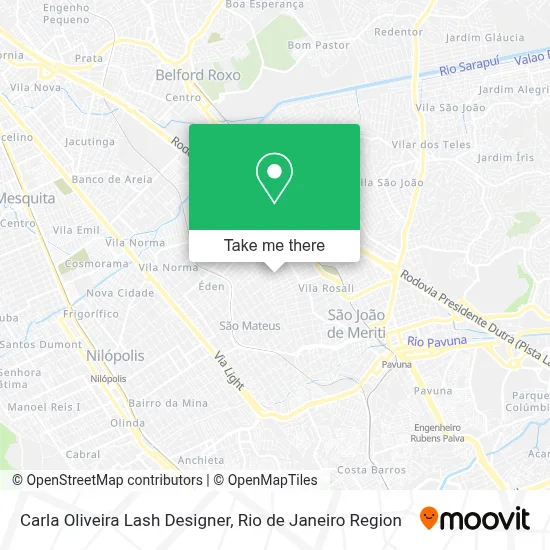 Carla Oliveira Lash Designer map