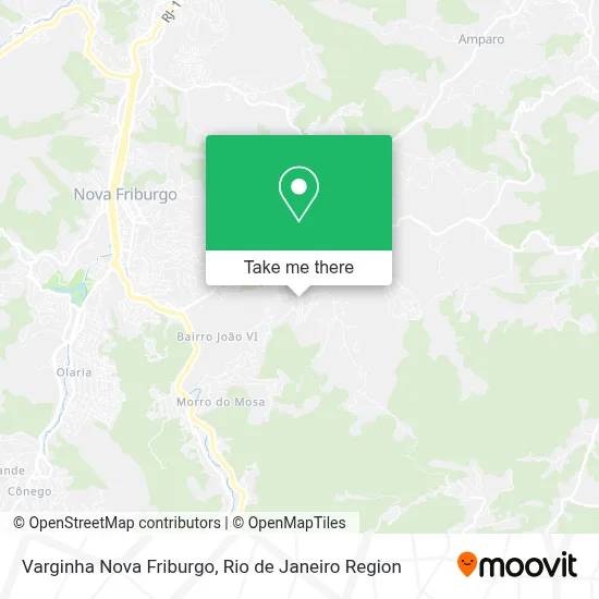 Varginha Nova Friburgo map