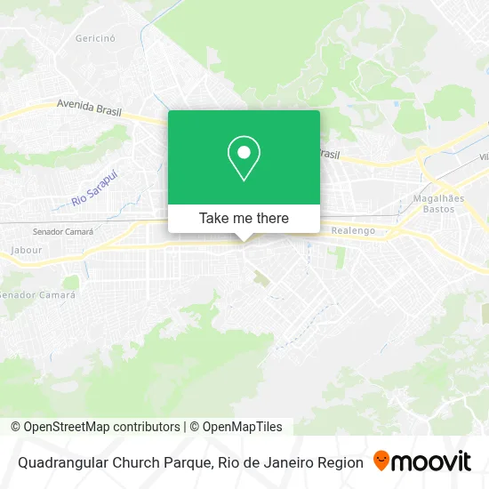 Quadrangular Church Parque map