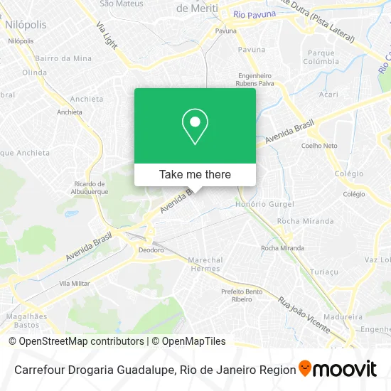 Carrefour Drogaria Guadalupe map