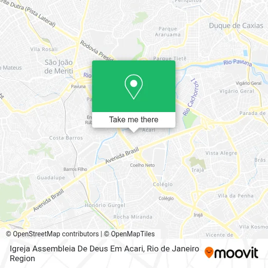 Igreja Assembleia De Deus Em Acari map