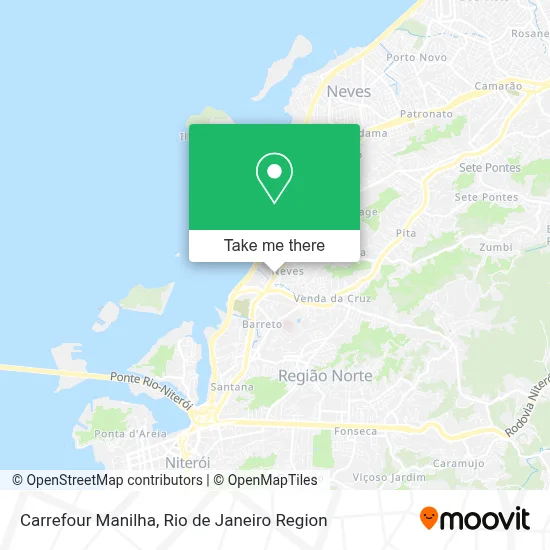 Carrefour Manilha map