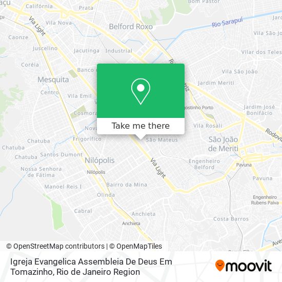 Igreja Evangelica Assembleia De Deus Em Tomazinho map