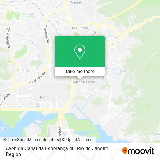 Avenida Canal da Esperança 40 map