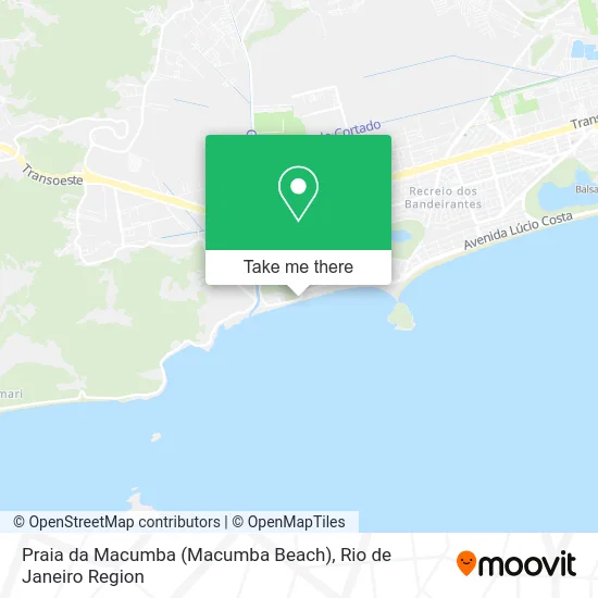 Praia da Macumba (Macumba Beach) map