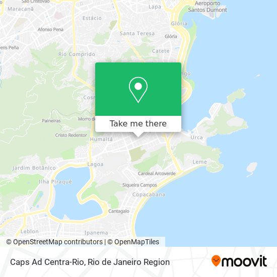Caps Ad Centra-Rio map