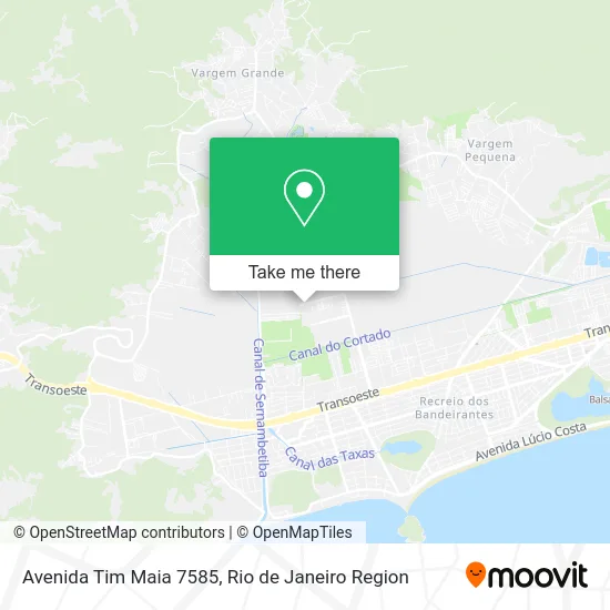 Avenida Tim Maia 7585 map