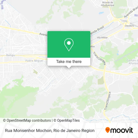 Rua Monsenhor Mochon map