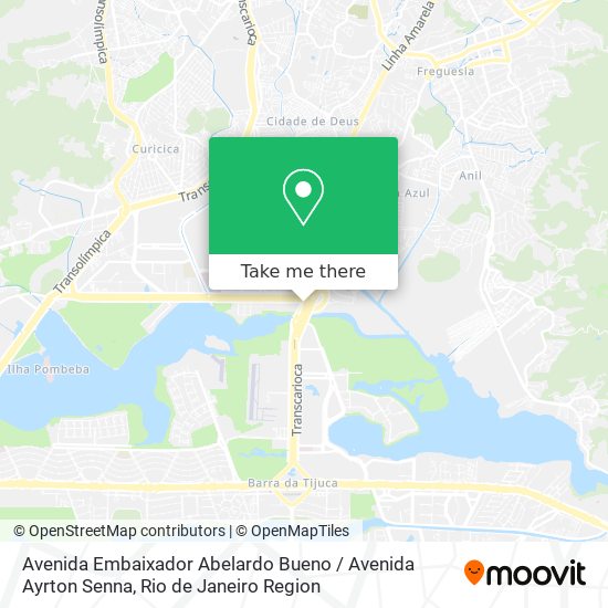 Avenida Embaixador Abelardo Bueno / Avenida Ayrton Senna map