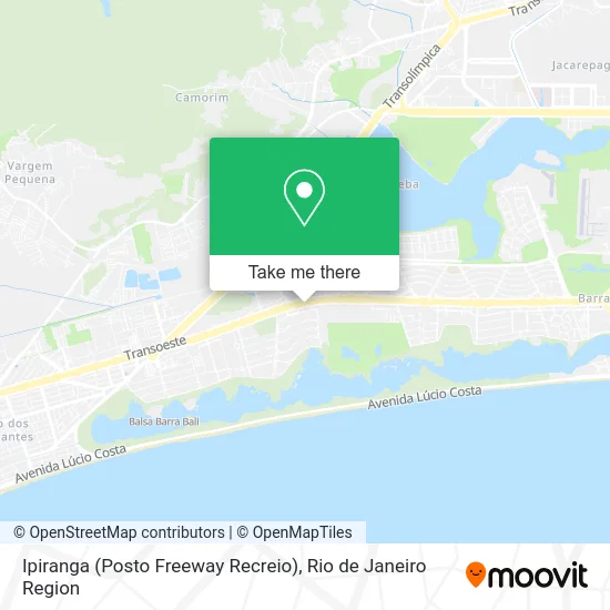 Ipiranga (Posto Freeway Recreio) map