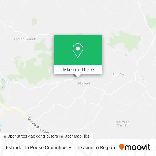 Estrada da Posse Coutinhos map