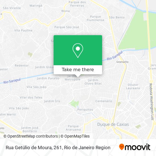 Mapa Rua Getúlio de Moura, 261