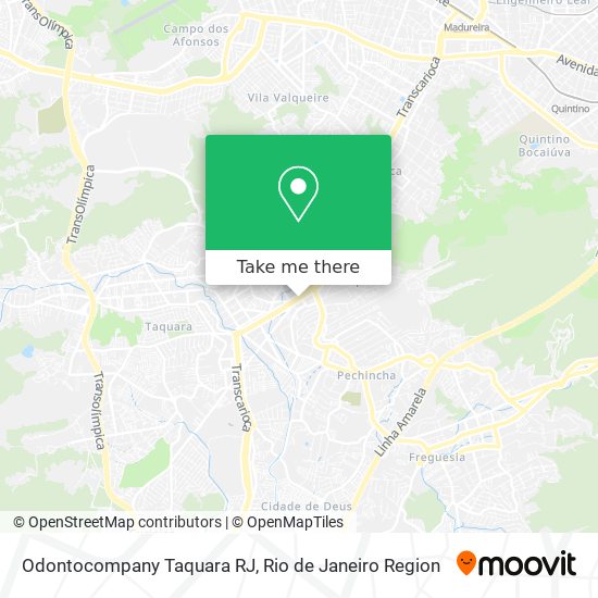 Odontocompany Taquara RJ map