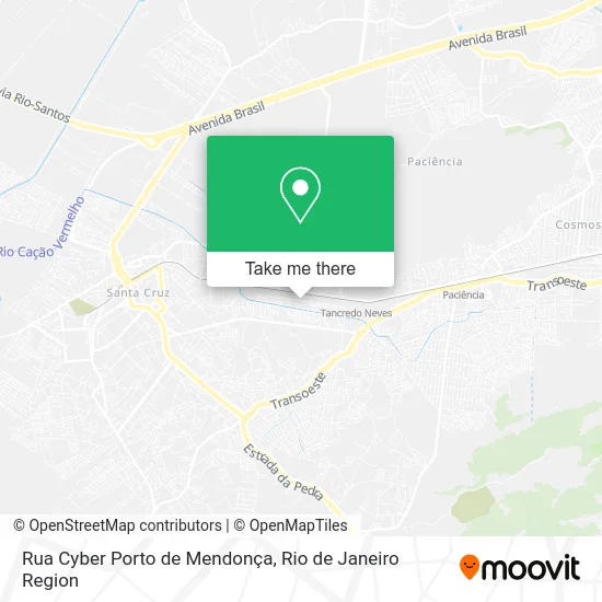 Rua Cyber Porto de Mendonça map