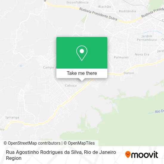 Rua Agostinho Rodrigues da Silva map