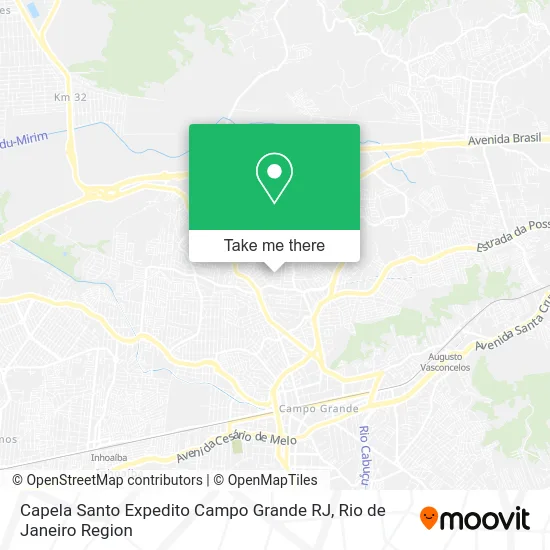 Capela Santo Expedito Campo Grande RJ map