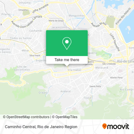 Caminho Central map
