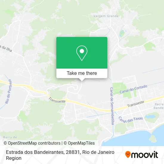 Estrada dos Bandeirantes, 28831 map