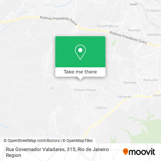 Rua Governador Valadares, 315 map