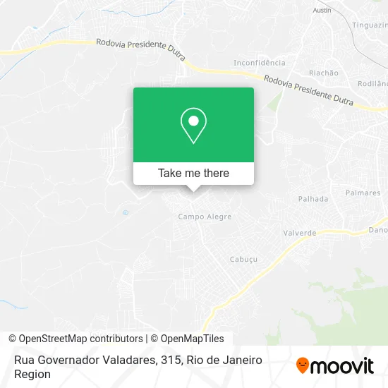 Rua Governador Valadares, 315 map