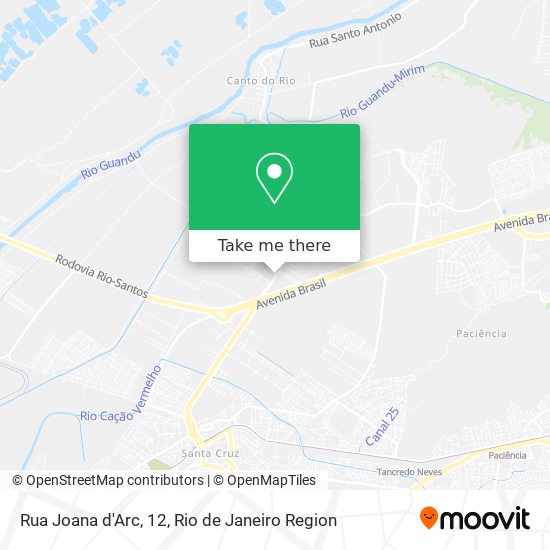 Mapa Rua Joana d'Arc, 12