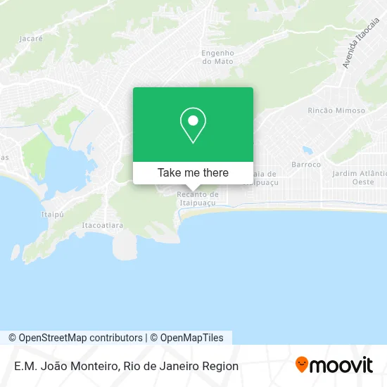 E.M. João Monteiro map