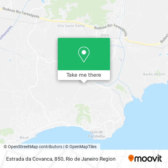 Estrada da Covanca, 850 map