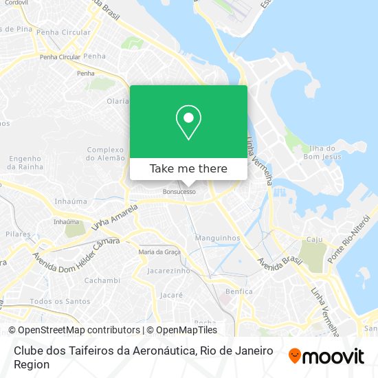 Mapa Clube dos Taifeiros da Aeronáutica