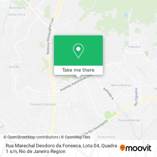 Rua Marechal Deodoro da Fonseca, Lota 04, Quadra 1 s / n map