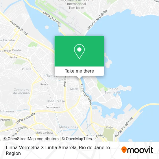 Linha Vermelha X Linha Amarela map