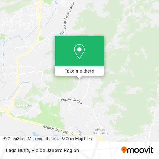 Lago Buriti map