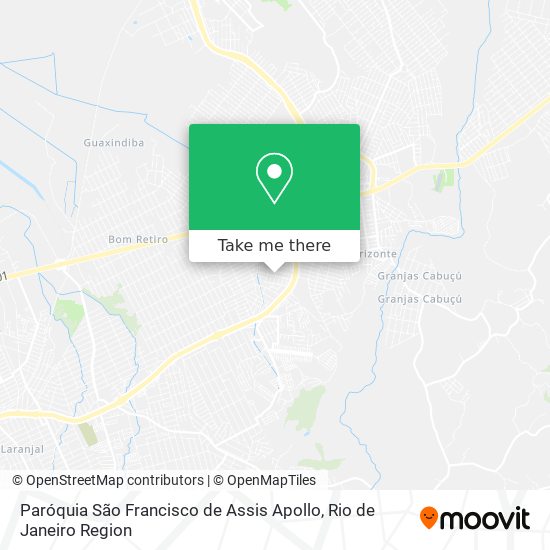 Mapa Paróquia São Francisco de Assis Apollo